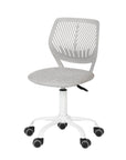 Gray and Black Adjustable Height Swivel Rolling Office Chair
