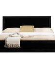 Two Piece Black Solid and Manufactured Wood Bedroom Set