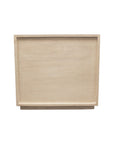 24" Natural Solid Wood One Drawer Nightstand