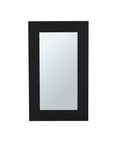 15" Black Wood Floating Bathroom Vanity