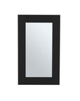 15" Black Wood Floating Bathroom Vanity