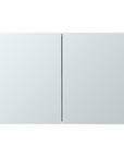 32" White Wood Wall Mounted Double Door Medicine Cabinet