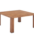 32" Brown Aluminum Square Outdoor Coffee Table