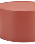 29" Terra Cotta Rounded Aluminum Outdoor Coffee Table