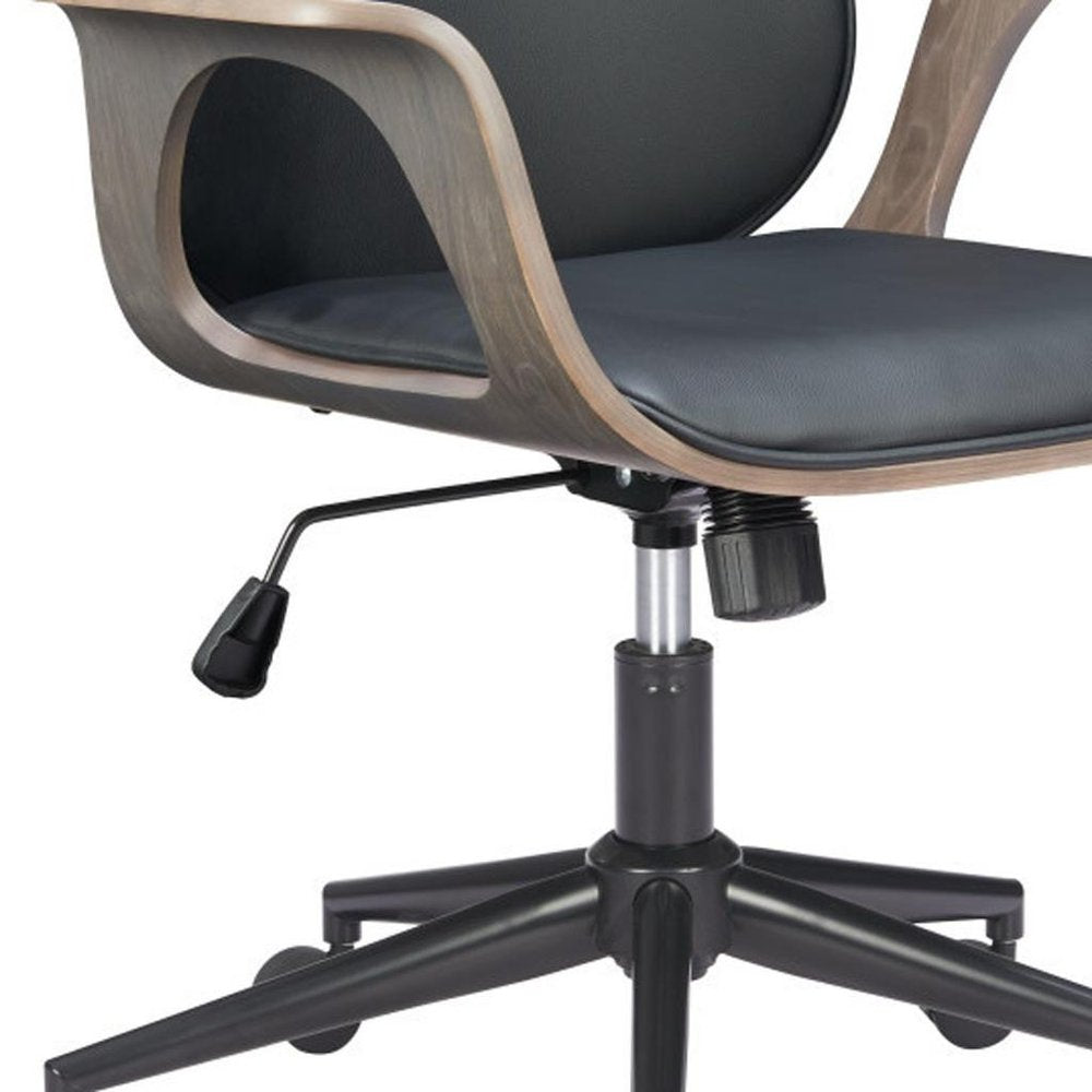 White Adjustable Height Rolling Office Chair