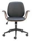 White Adjustable Height Rolling Office Chair
