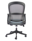 Gray and Black Adjustable Height Swivel Rolling Office Chair