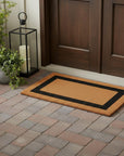 24" X 48" Brown and Black Coir Outdoor Door Mat