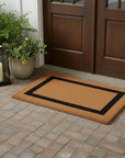 36" X 60" Brown and Black Coir Outdoor Door Mat