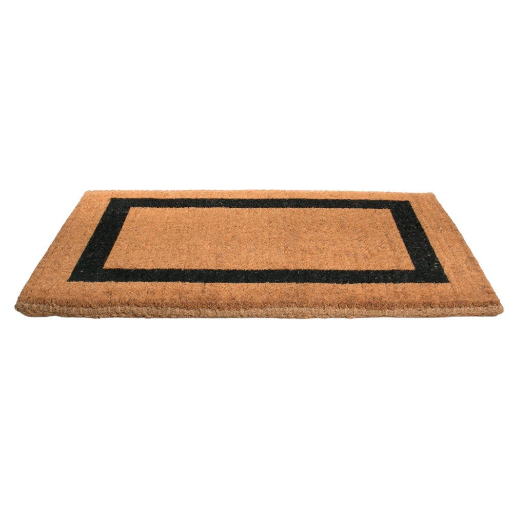 36" X 60" Brown and Black Coir Outdoor Door Mat