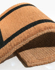 36" X 60" Brown and Black Coir Outdoor Door Mat