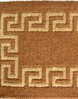 36" X 60" Brown Coir Greek Key Outdoor Door Mat