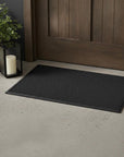 24" X 40" Black Rubber Outdoor Door Mat