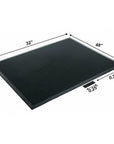 32" X 48" Black Rubber Outdoor Door Mat