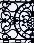 30" X 48" Black Rubber Pineapple Outdoor Door Mat