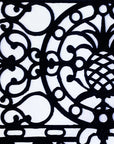 30" X 48" Black Rubber Pineapple Outdoor Door Mat