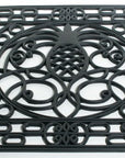 30" X 48" Black Rubber Pineapple Outdoor Door Mat
