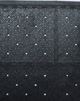 Set Of Four Square Interlocking Black Rubber Indoor Outdoor Mats