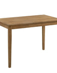 Five Piece Oak Solid Wood Dining Set with Four Chairs
