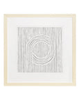 Zinnia II Brown Shadowbox Minimalistic Wall Art
