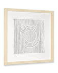 Zinnia II Brown Shadowbox Minimalistic Wall Art