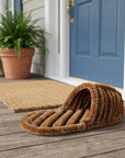 8" X 19" Brown Coir Outdoor Boot Scraper