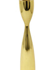 10" Gold Stainless Steel Tabletop Taper Candlestick