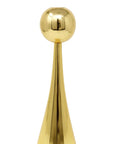 12" Gold Stainless Steel Tabletop Taper Candlestick