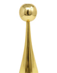 12" Gold Stainless Steel Tabletop Taper Candlestick
