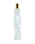 12" Clear And Gold Twisted Crystal Tabletop Taper Candlestick