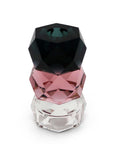 5" Black Abstract Crystal Tabletop Wedding Taper Candlestick