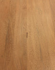 47" Natural and Black Solid Wood and Metal Live Edge Console Table