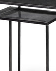 Set of Two Black Iron Nested Tables