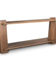 67" Brown Solid Wood Solid Console Table With Shelf