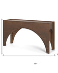 55" Brown Wood Console Table