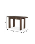 59" Dark Brown Solid Wood Oval Writing Desk