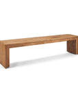 69" Natural and Brown Wood Distressed Reclaimed Wood Bench
