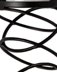 17" Black Geometric Glass And Metal Tabletop Pillar Candle Holder