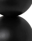 9" Black Metal Tabletop Pillar Candle Holder