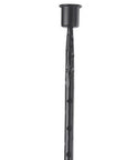 30" Black Abstract Metal Tabletop Taper Candlestick