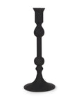 10" Black Glass Tabletop Taper Candlestick