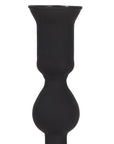 10" Black Glass Tabletop Taper Candlestick