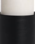11" Black Metal Tabletop Pillar Candle Holder