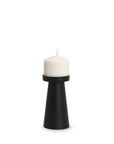 6" Black Metal Tabletop Pillar Candle Holder