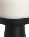 6" Black Metal Tabletop Pillar Candle Holder