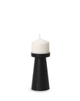 6" Black Metal Tabletop Pillar Candle Holder