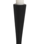 11" Black Metal Tabletop Taper Candlestick