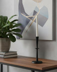 11" Black Metal Tabletop Taper Candlestick