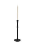 15" Black Metal Abstract Tabletop Candle Holder