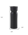 8" Black Metal Tabletop Taper Candle Holder